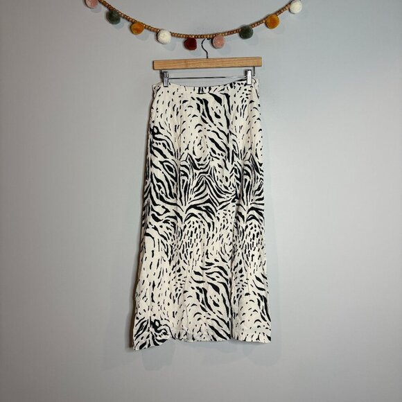 Fifteen Twenty animal print slit midi skirt - Picture 1 of 6